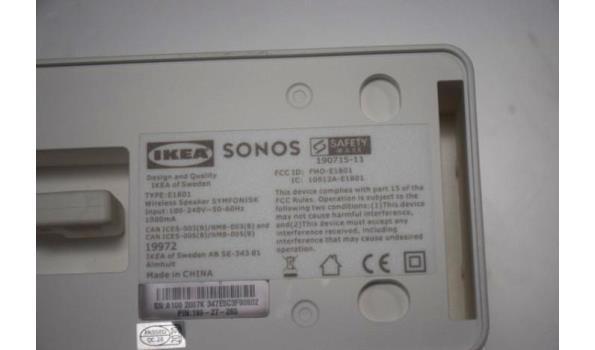 speaker IKEA/SONOS, type E1801, werking niet gekend